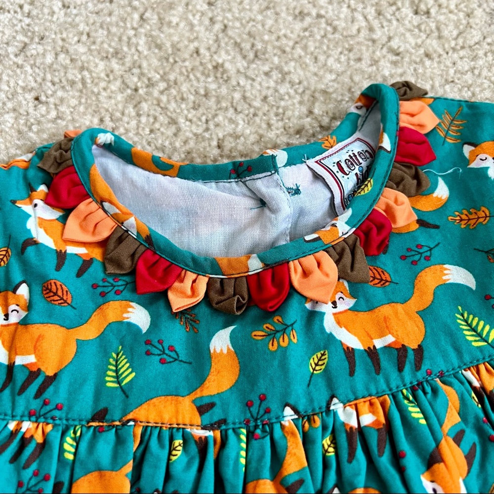 NWOT Cotton Kids Fox Dress - Picture 3 of 8